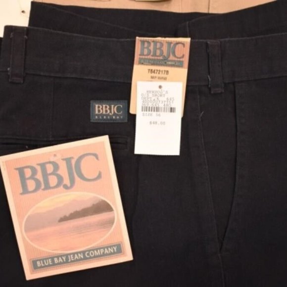 BX20 - 6x MENS BLUE BAY SHORTS sz 56 BBJC Men's KHAKI Shorts Boat Beach Casual - Picture 2 of 5